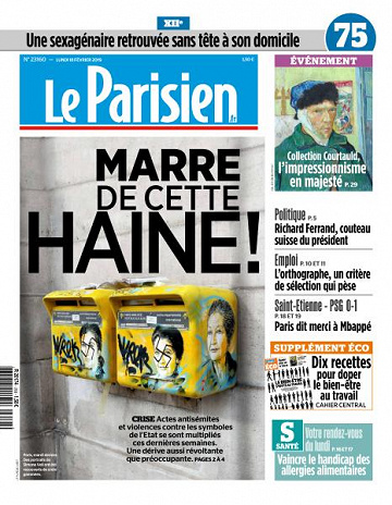 Le Parisien du Lundi 18 Février 2019