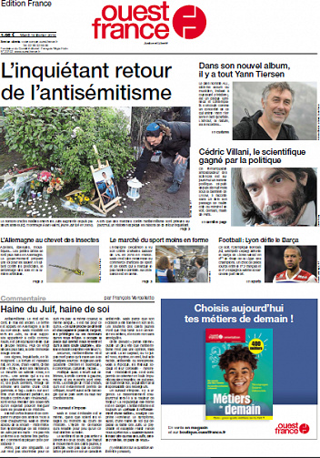 Ouest France (édition France) du Mardi 19 Février 2019