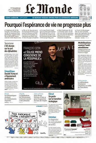 Le Monde du Mercredi 20 Février 2019
