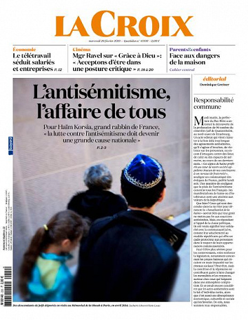 La Croix du Mercredi 20 Février 2019