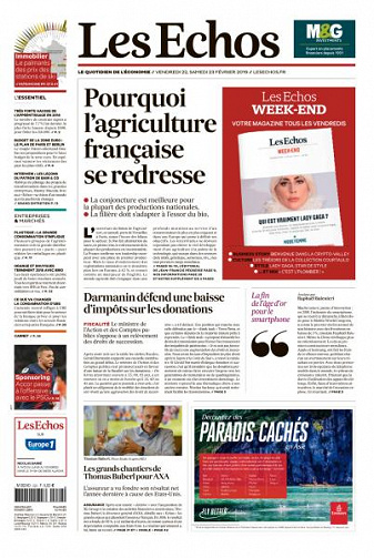 Les Echos du Vendredi 22 Février 2019
