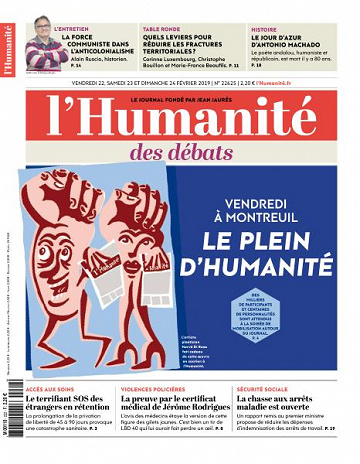 L’Humanite du Vendredi 22 et Dimanche 24 Février 2019