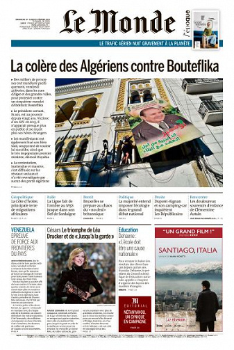 Le Monde du Dimanche 24 et Lundi 25 Février 2019