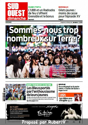 Sud Ouest Dimanche - Gironde - Dimanche 24 Février 2019