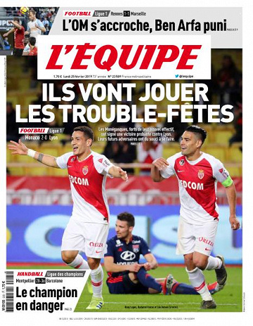L’equipe du Lundi 25 Février 2019
