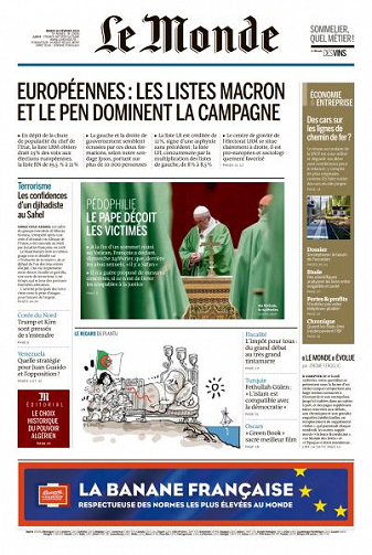 Le Monde du Mardi 26 Février 2019
