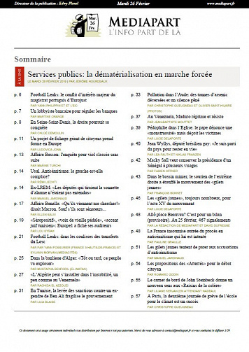 Mediapart - Mardi 26 Février 2019