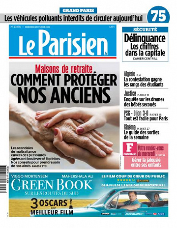 Le Parisien du Mercredi 27 Février 2019