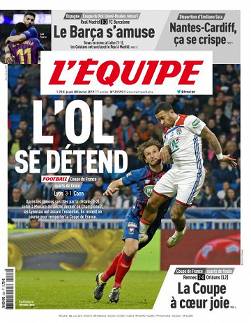 L’equipe du Jeudi 28 Février 2019