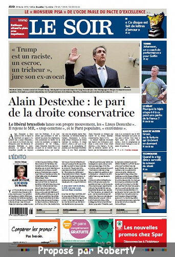 Le Soir - Jeudi 28 Février 2019