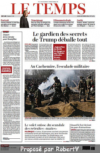 Le Temps - Jeudi 28 Février 2019 (+ édition du 27)