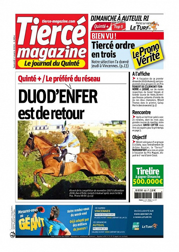Tiercé Magazine - Samedi 2 Mars 2019