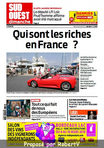 Sud Ouest Dimanche - Gironde - Dimanche 3 Mars 2019