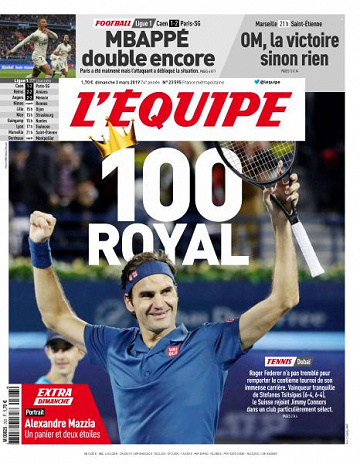 L’equipe du Dimanche 3 Mars 2019