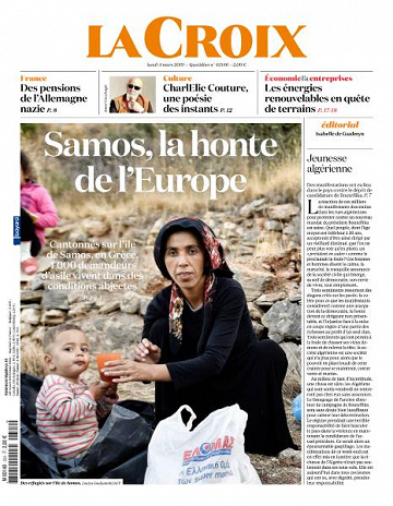 La Croix du Lundi 4 Mars 2019