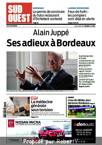 Sud Ouest Sud-Gironde - Lundi 4 Mars 2019