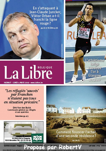 La Libre Belgique - Lundi 4 Mars 2019