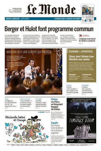 Le Monde du Mercredi 6 Mars 2019