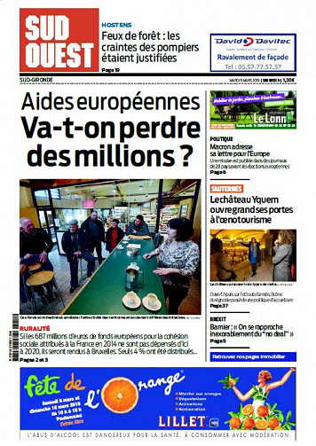 Sud Ouest Sud-Gironde - Mardi 5 Mars 2019
