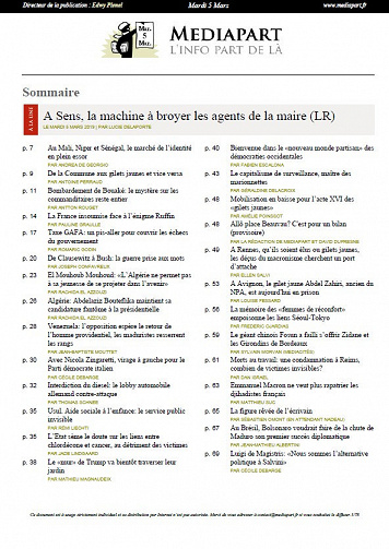 Mediapart - Mardi 5 Mars 2019