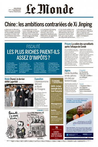 Le Monde du Jeudi 7 Mars 2019