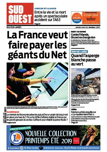 Sud Ouest Dax - Sud-Landes - Mercredi 6 Mars 2019