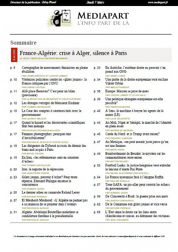 Mediapart - Jeudi 7 Mars 2019