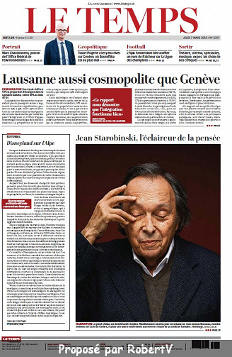 Le Temps - Jeudi 7 Mars 2019