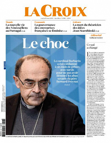 La Croix du Vendredi 8 Mars 2019