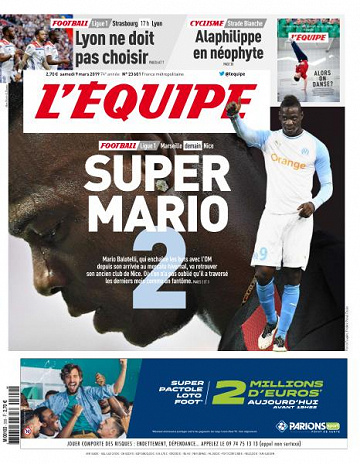 L’equipe du Samedi 9 Mars 2019