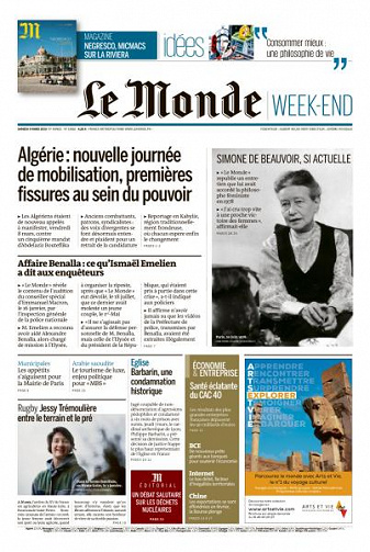 Le Monde du Samedi 9 Mars 2019