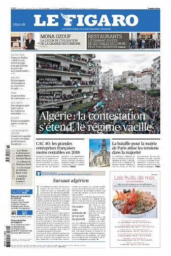 Le Figaro du Samedi 9 et Dimanche 10 Mars 2019
