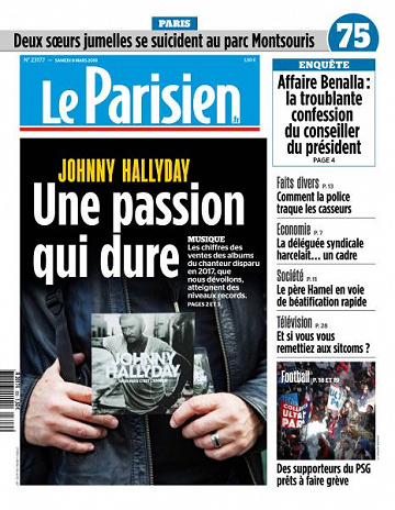 Le Parisien du Samedi 9 Mars 2019