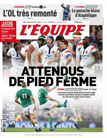 L’equipe du Dimanche 10 Mars 2019