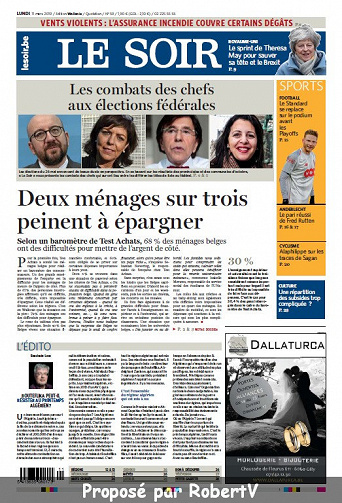 Le Soir - Lundi 11 Mars 2019