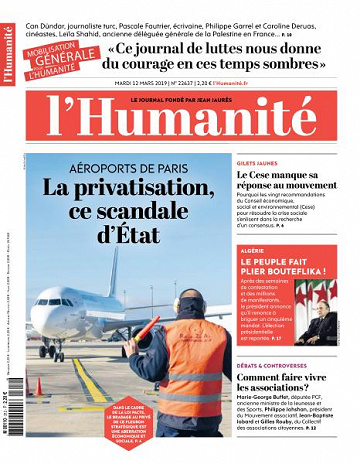 L’Humanite du Mardi 12 Mars 2019
