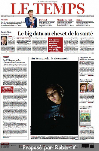 Le Temps - Mardi 12 Mars 2019