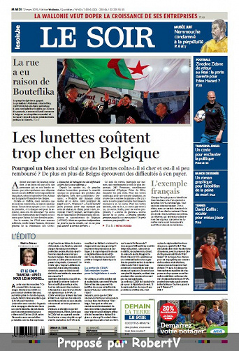 Le Soir - Mardi 12 Mars 2019