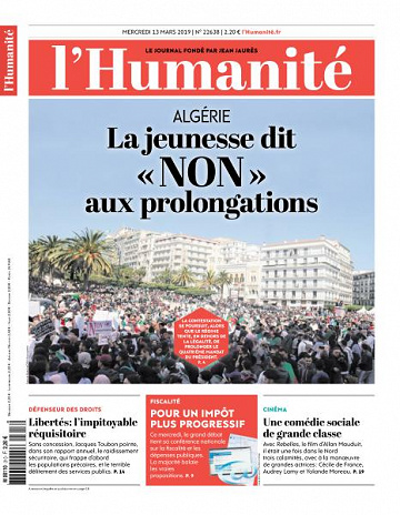 L’Humanite du Mercredi 13 Mars 2019
