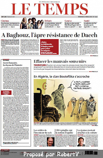 Le Temps - Mercredi 13 Mars 2019