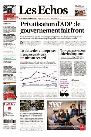 Les Echos du Jeudi 14 Mars 2019