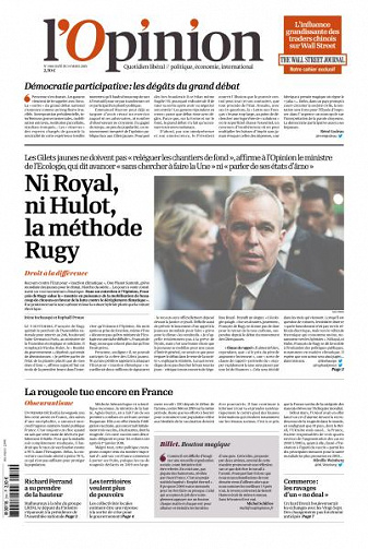 L’Opinion du Jeudi 14 Mars 2019
