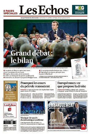 Les Echos du Vendredi 15 et Samedi 16 Mars 2019