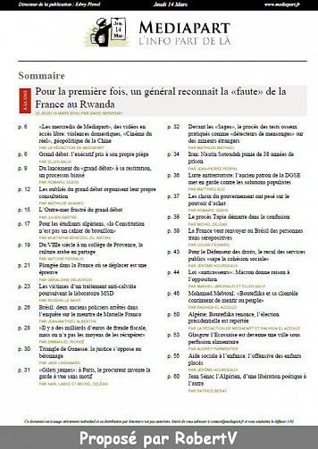 Mediapart - Jeudi 14 Mars 2019