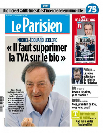 Le Parisien du Vendredi 15 Mars 2019