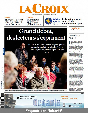 La Croix - Vendredi 15 Mars 2019