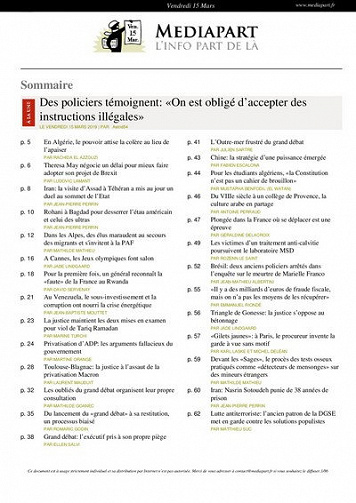 Mediapart - Vendredi 15 Mars 2019