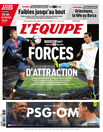 L’equipe du Dimanche 17 Mars 2019