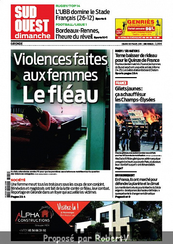 Sud Ouest Dimanche - Gironde - Dimanche 17 Mars 2019