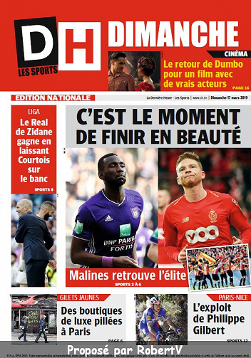 DH Dimanche - Dimanche 17 Mars 2019